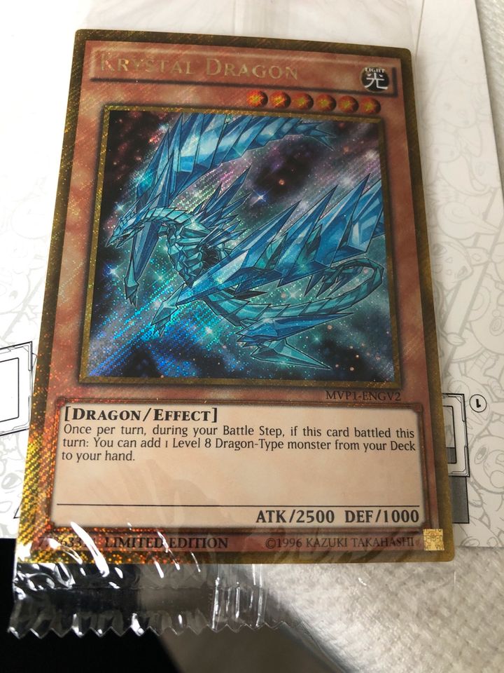 Krystal Dragon Gold Rare Sealed ENG yugioh in Köln