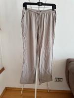 H&M Damen Leinenhose beige/grau Größe S top Zustand Bayern - Zusmarshausen Vorschau