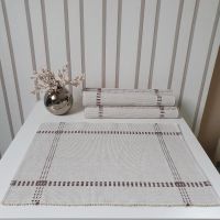 Wie Neu 6 Platzsets Tischsets 45 x 33cn beige braun Baumwolle Nordrhein-Westfalen - Schwerte Vorschau