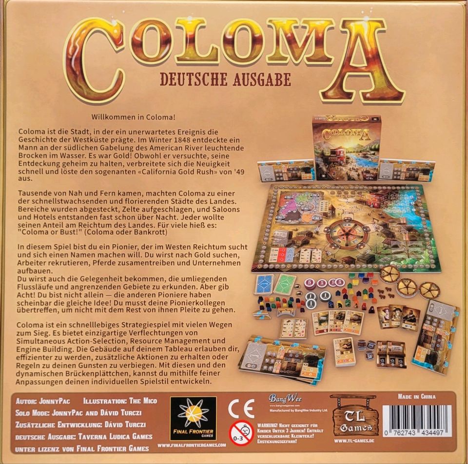 Coloma Brettspiel Kenner Strategie Western deutsch neuwertig in Henstedt-Ulzburg