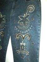 Z) Mit Perlen bestickte Jeans von Street One,stretch,Gr.32,(40/42 Schleswig-Holstein - Norderstedt Vorschau