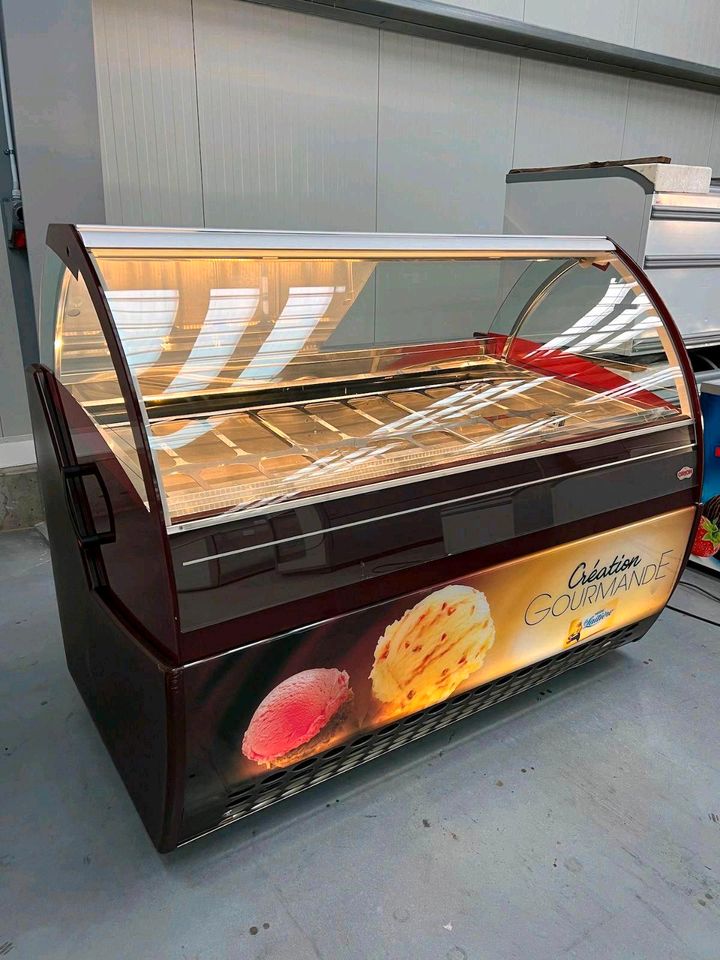 Orion G9 18x 5l Behälter Eiswannen Eissorten Eisvitrine Kühlvitrine Eistheke für Eiscafe Original italienisches Eis Lieferung Deutschlandweit in Berlin