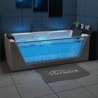 Luxus LED Whirlpool Badewanne SET 179x85cm +Heizung +Hydrojet +Oz Bayern - Hofkirchen Vorschau