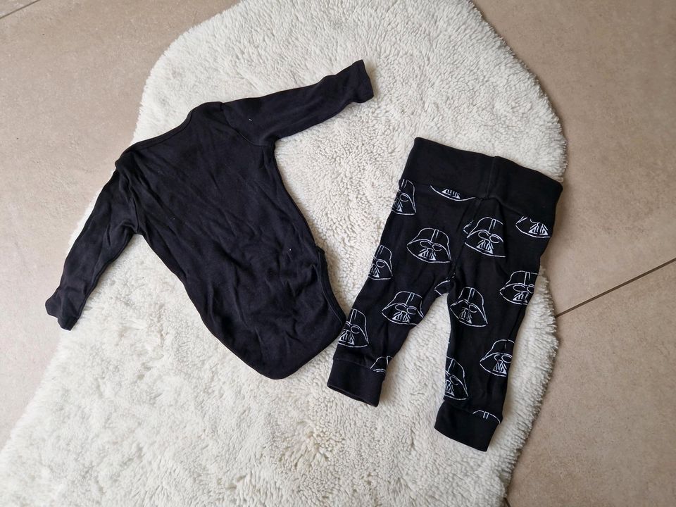 H&M Star Wars Vader Set Body und Hose schwarz Größe 62 in Dortmund