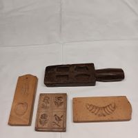 4 alte Holzmodel, um 1900 handgeschnitzt, Marzipan, Schokolade München - Moosach Vorschau