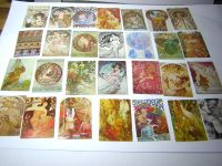 100 St Scrapbook Bilder Box Etikett Mucha Jugendstil Art Nouveau Brandenburg - Werbellin Vorschau