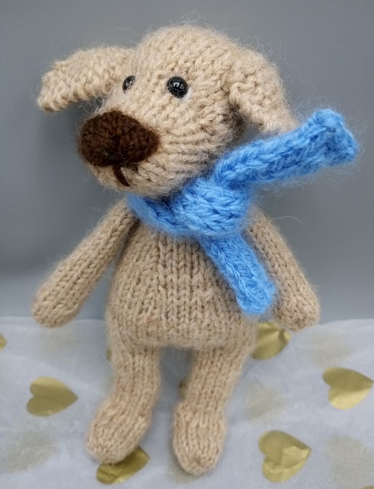 Deko Hund handgestrickt Mini Hündchen Wohndekor in Bad Buchau