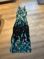 Tom Tailor Damen Maxikleid langes Kleid schwarz Blumen S 36 Hessen - Otzberg Vorschau