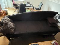 Sehr bequeme schwarze Couch / Sofa mit Lattenrost Baden-Württemberg - Kronau Vorschau