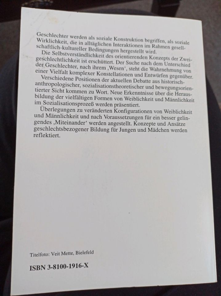 Geschlechter H. Scarbath Sozialpädagogik Soziale Arbeit Gender in Saalfeld (Saale)