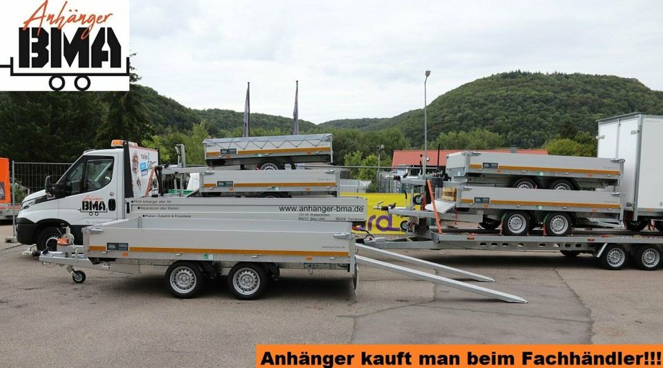 EDUARD Multitransport Anhänger 356x200 2700 mit BordwRampenWinde in Mühlhausen im Täle