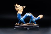 chinesischer Drache aus Cloisonné auf Holzsockel, Handarbeit Schleswig-Holstein - Probsteierhagen Vorschau