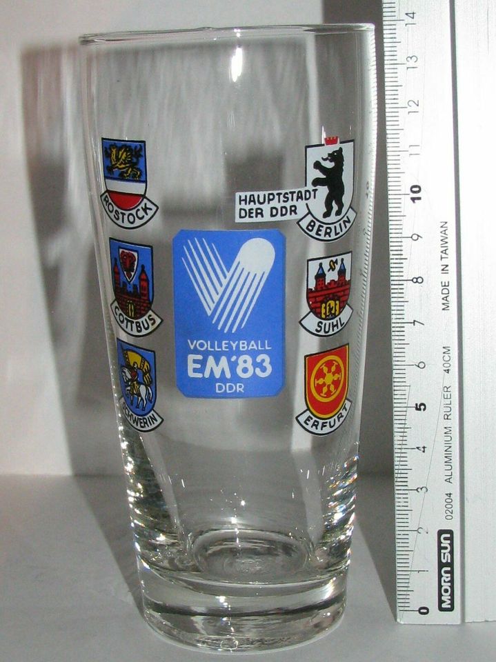 DDR Glas Volleyball EM 1983 - Berlin, Suhl, Erfurt, Rostock, ... in Königstein