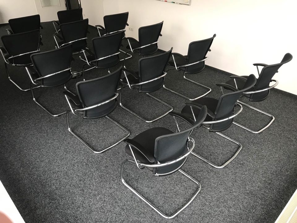 8 Konferenzstühle Freischwinger Besucherstuhl Stühle Armlehnen in Norderstedt