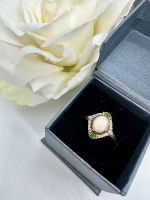 Ring Opal vergoldet Luxus! Neu Zorkonia grün 20,5mm Cocktailring Hessen - Rodgau Vorschau