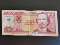 Banknote 100 Kubanischer Peso Kuba Cuba Carlos Manuel de Cespedes Nordrhein-Westfalen - Leverkusen Vorschau