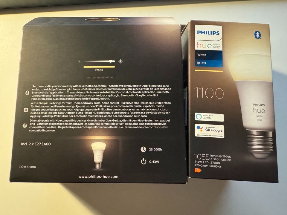 3x Philips Hue White e27 1100 1050l - NEU - versiegelt in Bischofsheim