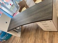Schreibtisch aus Holz schwarz/weiß, mit Schubladen Niedersachsen - Moormerland Vorschau
