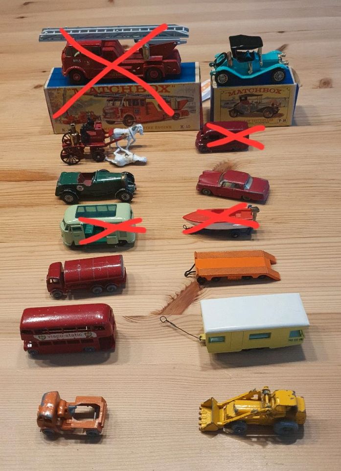 Lesney Matchbox Tanker, Bus, Van, Bentley, Mercedes 60/70 er in Hamburg