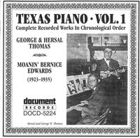 CD Texas Piano Vol. 1: George & Hersal Thomas, Bernice Edwards Bayern - Seinsheim Vorschau