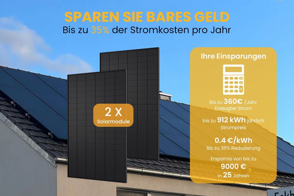 Balkonkraftwerk 810W/800W TSUN mit 5m Verlängerungskabel Komplett Solaranlage-Berlin in Berlin