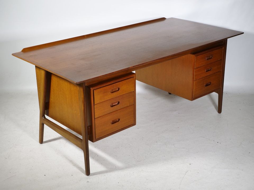 Mid-Century Design Schreibtisch Teak Arne Vodder Anton Borg 60er in Mainz