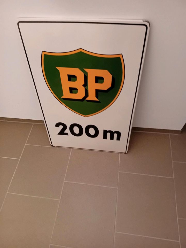 BP 200m  Emaille Schild in Neustadt am Rübenberge