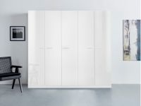 Drehtürenschrank "Otesa" 226x210x54cm Weiß Hochglanz Bayern - Großheubach Vorschau