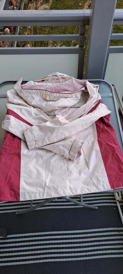 Tchibo Anorak Übergangsjacke Weiß-Rot Gr. 40/42 in Kiel