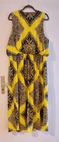 Kleid Lang Gelb mit Muster gefuttert Grösse 48/50 Nordrhein-Westfalen - Lüdenscheid Vorschau