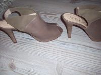 sexy spanische Damen Leder High Heels Pumps Sandalette taupe 39 Mecklenburg-Vorpommern - Wismar Vorschau