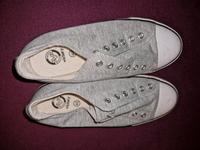 Hellgraue Sneaker ohne Schnürsenkel Größe 40 Bayern - Geroldshausen Vorschau