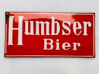 ‼️ EMAILSCHILD Humbser Bier Nürnberg Emailleschild um 1910 Saarland - Schiffweiler Vorschau