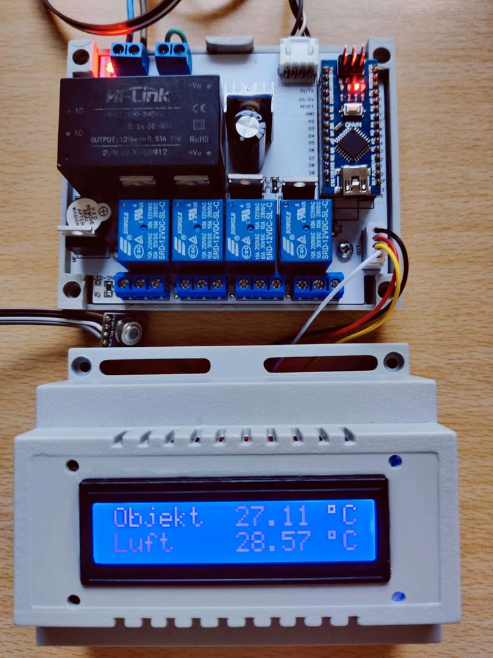 Kontaktlose IR Doppelthermostat -40 bis +125°C 4 Relays 2 Alarms in Rosenheim