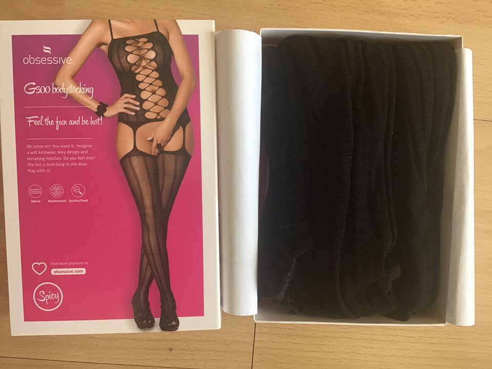 Bodystocking NEU schwarz Größe M in Leipzig