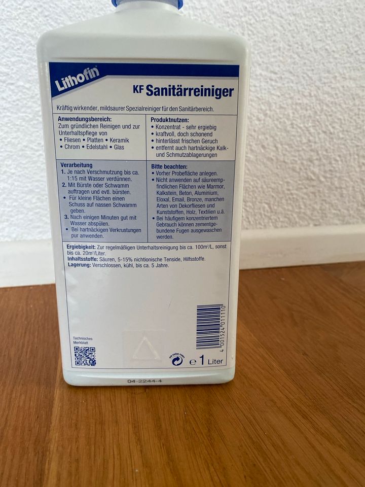 Lithofin sanitärreiniger neu OVP 1 Liter Bad putzmittel konzentra in Waiblingen