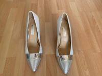Gabor Damenpumps elegant / Gr 5 1/2 / weiß-silber / top Hessen - Darmstadt Vorschau