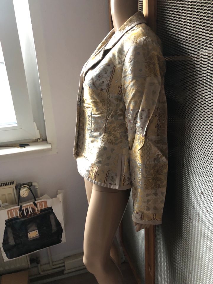 Peck & Peck Blazer Satin Asia Stil Gold in Duisburg