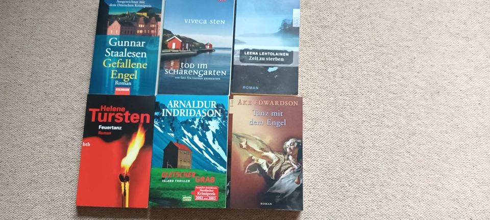 6 x skandinavische Krimis (Helene Tursten, Ake Edwardson,Leena Le in Boostedt