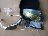 Fahrradbrille-Sportbrille mit 5 Wechselgläsern versch. Tönungen Nordrhein-Westfalen - Leverkusen Vorschau