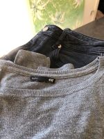 H&M BASIC feinstrick Pulli grau Business 38 M Baumwolle h Nordrhein-Westfalen - Nottuln Vorschau