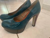 Tamaris High Heel petrol Lack Plateau Größe 39 Dresden - Hellerau Vorschau