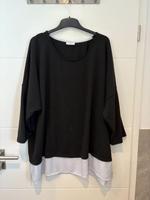 C&A Pullover 3/4 Arm Gr.56/58 schwarz grau Layer-Look Hessen - Gernsheim  Vorschau