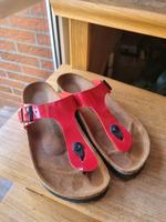 Birkenstock Größe 41, schmal, rot Niedersachsen - Moormerland Vorschau