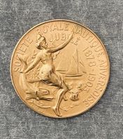Medaille Bronze Vergoldet 1903 Geschichte u Verkehrsw. Schifff. Köln - Lindenthal Vorschau