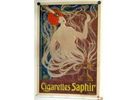 Antikes Reklame Plakat ca 1910 Cigarettes Saphir Vintage Poster Innenstadt - Köln Altstadt Vorschau