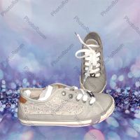 Graue Unikat Mustang Sneaker mit Strass Niedersachsen - Lingen (Ems) Vorschau