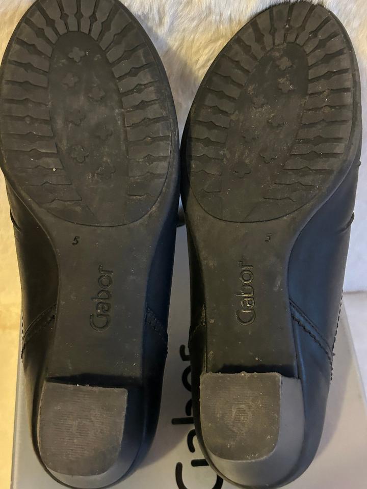 Gabor Leder Stiefelette Stiefel Boots Gr. 38 schwarz 24,-€ in Moers