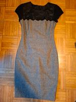 Glencheck Kleid Wolle Spitze s 36 schwarz Baden-Württemberg - Brühl Vorschau