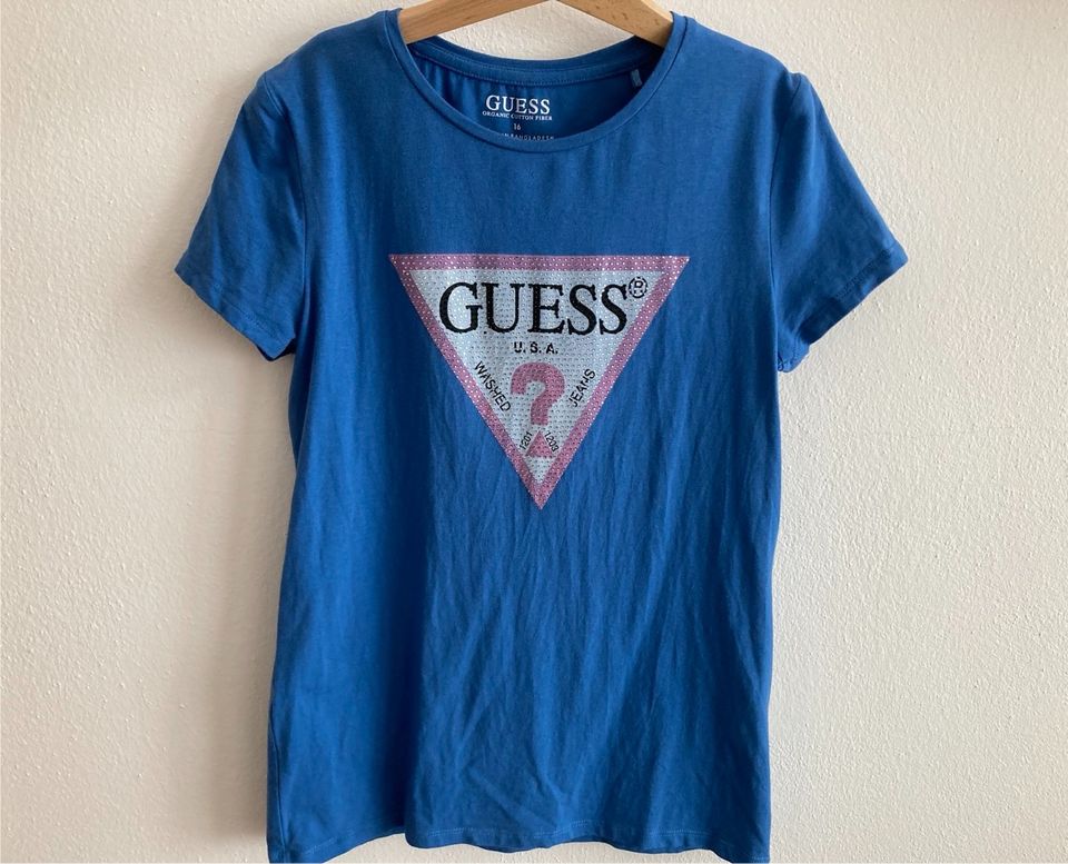 Original GUESS T-Shirt Gr. 164 / 16 ungetragen, wie neu ❤️ in Burgsalach